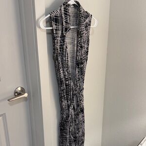 Diane Von Furstenberg Black and White Maxi Dress